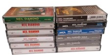 Neil Diamond Cassette Tapes Lot of 12 Greatest Hits Moods Gold Stones Christmas