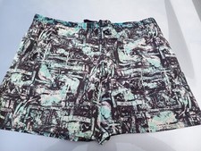 Vintage Pipeline Swim Trunks Board Shorts Neon Surf Geometric Mens 40-42 XL