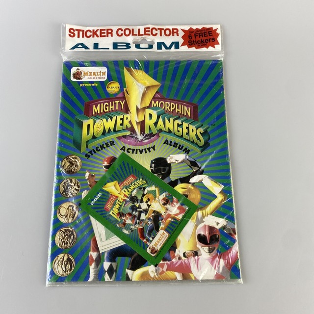 Mighty Morphin Power Rangers Vintage 1994 Sticker Album Merlin Collections 90s for sale online