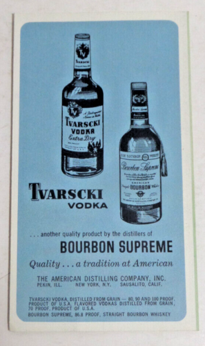 Heublein Cocktails 1960's booklet