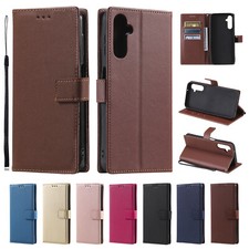 For Samsung A13 A23 A33 A53 A14 A24 A34 A54 Wallet Card Slots Leather Case Cover