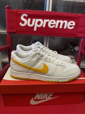 Size 11 - Nike Dunk Low White University Gold