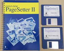 PageSetter II  1989 Gold Disk DTP Desktop Publishing for Commodore Amiga