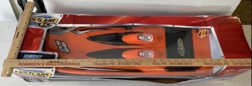 Fast Lane Wave Chaser Orange 31" RC Boat w/ Original Box Toys R Us 2014 UNTESTED - Picture 12 of 14