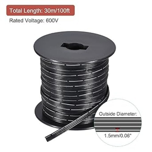 Mappa di approvvigionamento 26AWG cavo a nastro filo di silicone 4 pin 26 gauge filo a nastro piatto sil - Foto 2 di 7