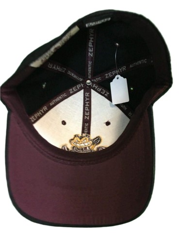 NCAA Arizona State Sun Devils Youth Zephyr Sombrero/Gorra Negro Talla 6-7/8 Nuevo con etiquetas - Imagen 7 de 8