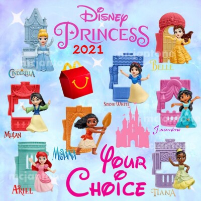 Happy Meal Mcdonalds Coleccion Princesas 2021 Disney Princess