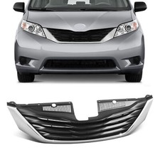 Front Grille Wblack Insert Le Model For 2011-2014 Toyota Sienna To1200334 Front Grille Wblack Insert Le Model For 2011-2014 Toyota Sienna To1200334