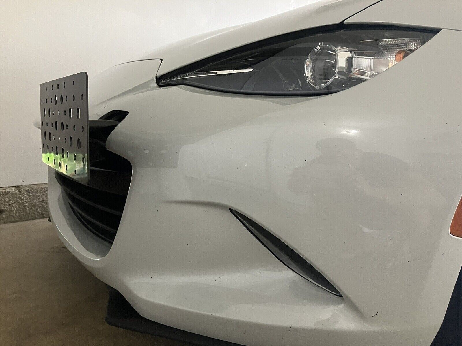 Bumper Tow Hook License Plate Mount Bracket For Mazda MX5 Miata 2016