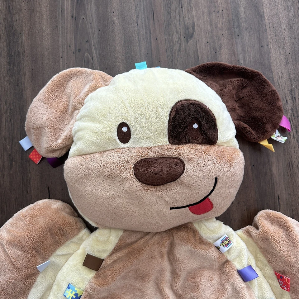 Taggies Buddy The Dog Grande Marrón Cachorro Alfombra de Juego Bebé Juguete Suave Sensorial 32” Foto 2 de 4