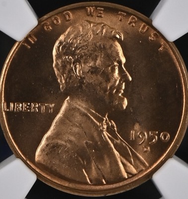 WHEAT PENNY 1950 D RD 1C MS-66 | $27.00
