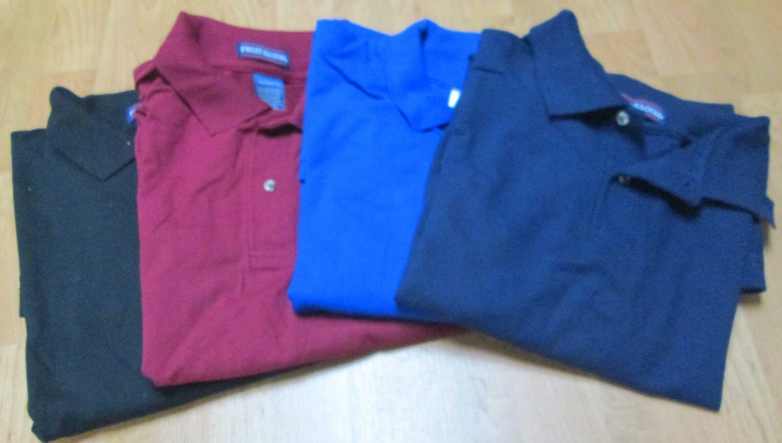 Golf Shirt Fruit of the loom 100 Pc 2X Navy Royal 50/50 & 100 percent Cotton