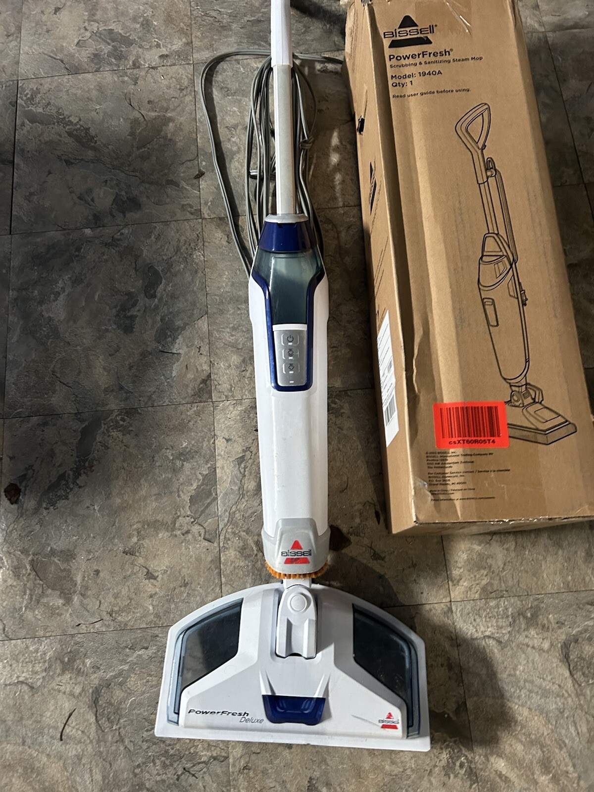 Bissell PowerFresh Deluxe 1806 Steam Mop for Tile Floors with Vacuum-image
