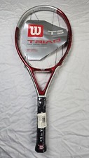 VTG NOS Wilson Triad 5 DEMO Tennis Racket T7415D3 4 3/8" Unstrung, OS, 110 Sq In