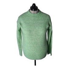 George Women  s Green Knit Jumper Long Sleeve Casual Size S 8 / 10