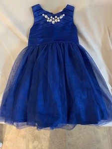 royal blue fancy dress