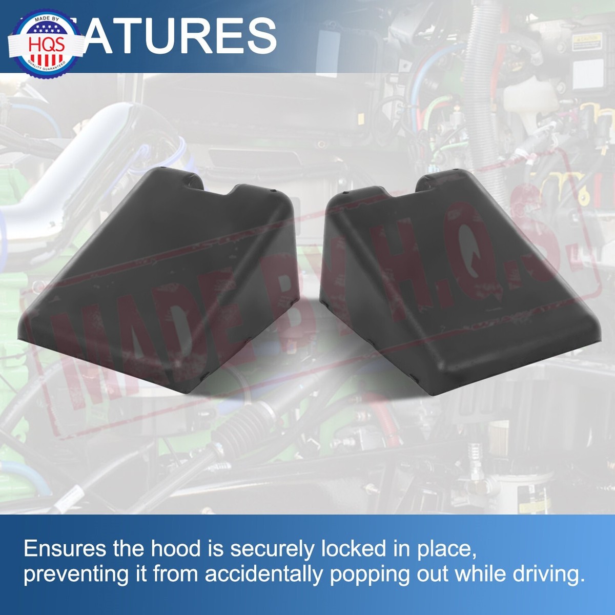 2x L85-6081 Hood Bumper Support M75681 For Peterbilt 567 579