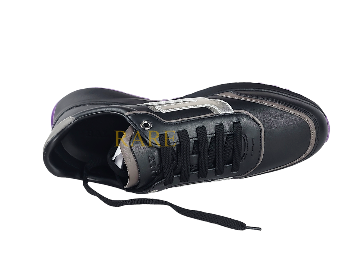 Bally Authentic Men Demmy-CNY Black Multicolor Calf Leather Sneakers Size 12 Bally Men main image 4