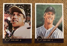 2 JOHN ELWAY 1999 Just 99 Baseball Football Combo See Pics  2 Cards   (416)