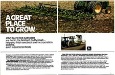 1970s John Deere Field Cultivators - Original Print Advertisement (17in X 11in)