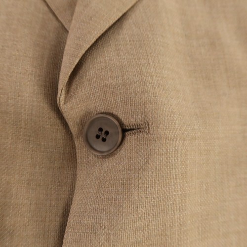 Yves Saint Laurent Jacket M Beige Brown 100% Wool Hopsack Blazer 42R - Picture 5 of 16