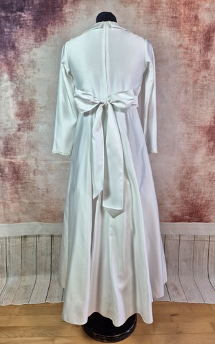 Weise Kommunionkleid langarm Gr. 146 Neu Luxus UVP 229€ elegant bestickt - Bild 11 von 17