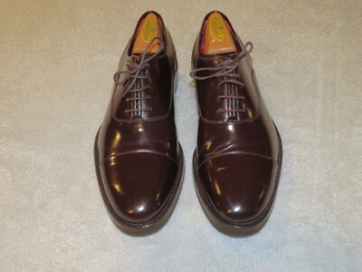 Alexander Dal 1910 Brown Shell Cordovan Leather Oxford Dress Shoe 7D