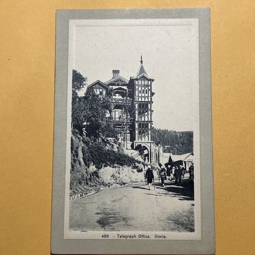 Indien alte Postkarte - Telegraphenamt, Shimla - gedruckt in Deutschland