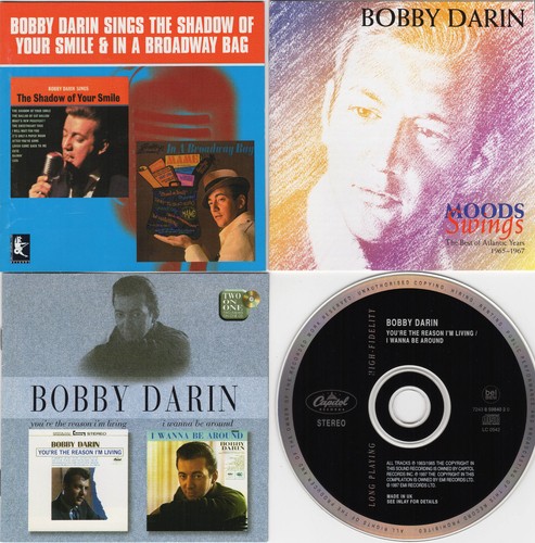 BOBBY DARIN 3 LOT You're The Reason I'm Living + SINGS THE SHADOW OF YOUR SMILE+
