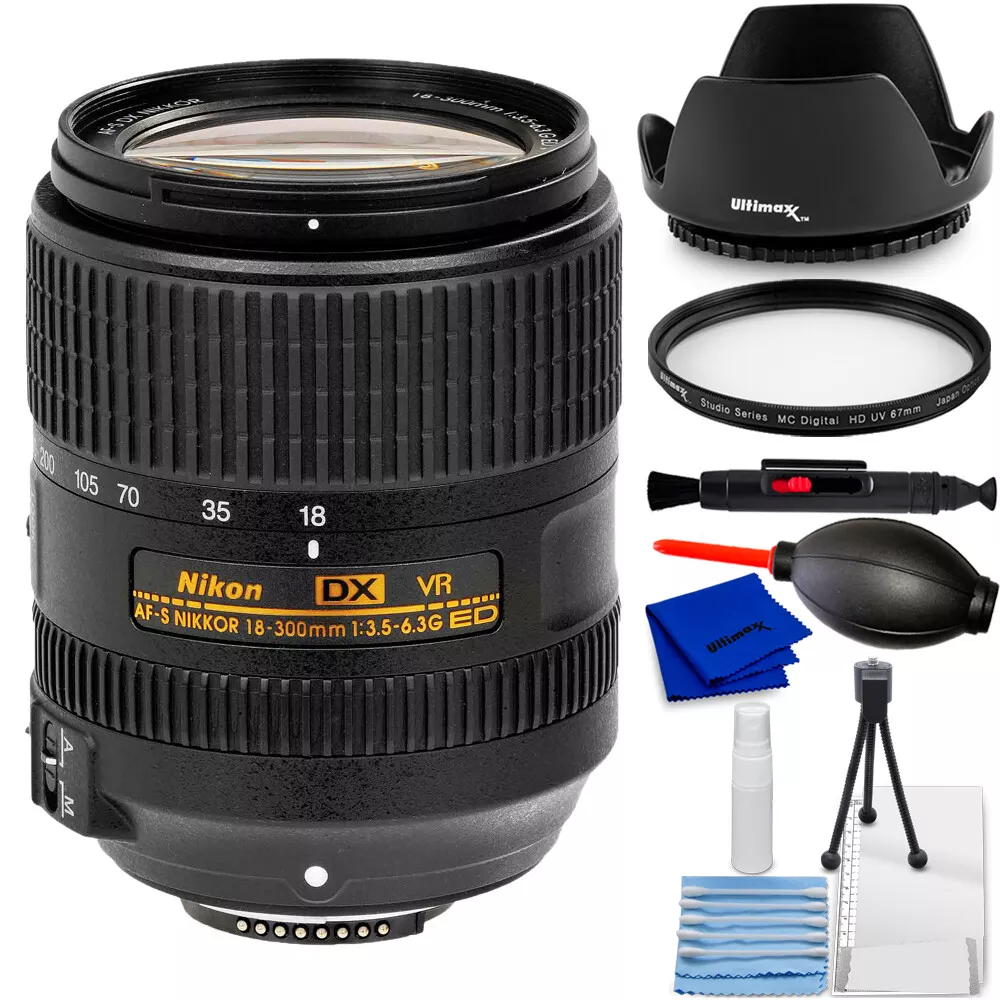 Nikon AF S DX NIKKOR mm f..3G ED VR Lens  + UV Filter Bundle