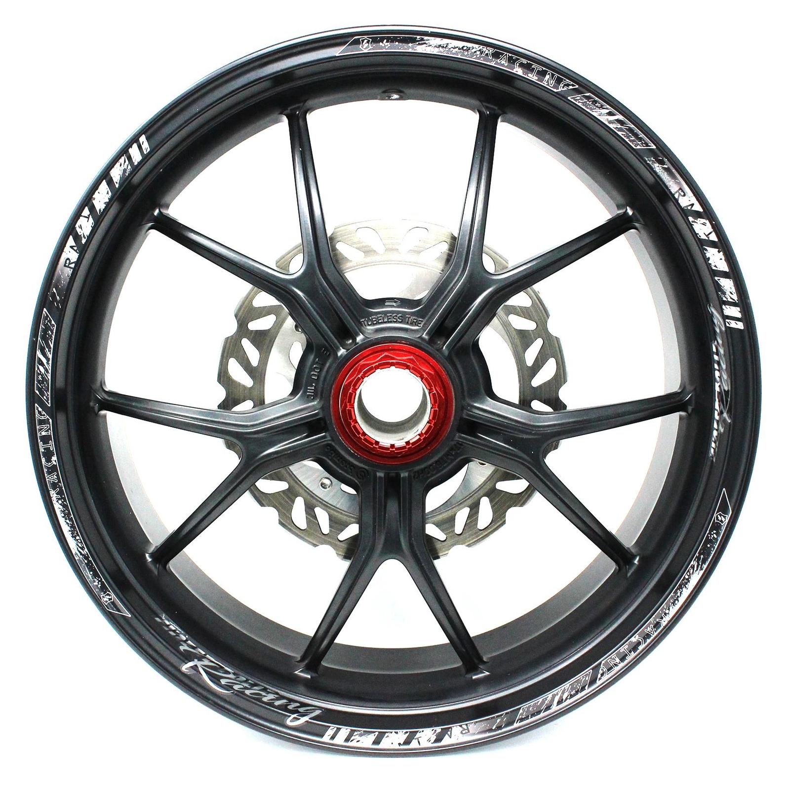 Felgenrandaufkleber GP Racing Gold Metallic Glanz Motorrad - Foto 4