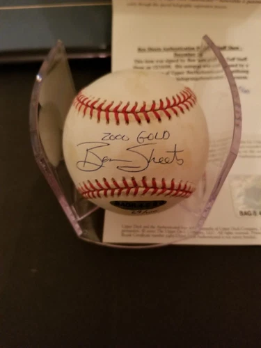 Ben Sheets Milwaukee Brewers Signed/Autographed Official NL Baseball 155468