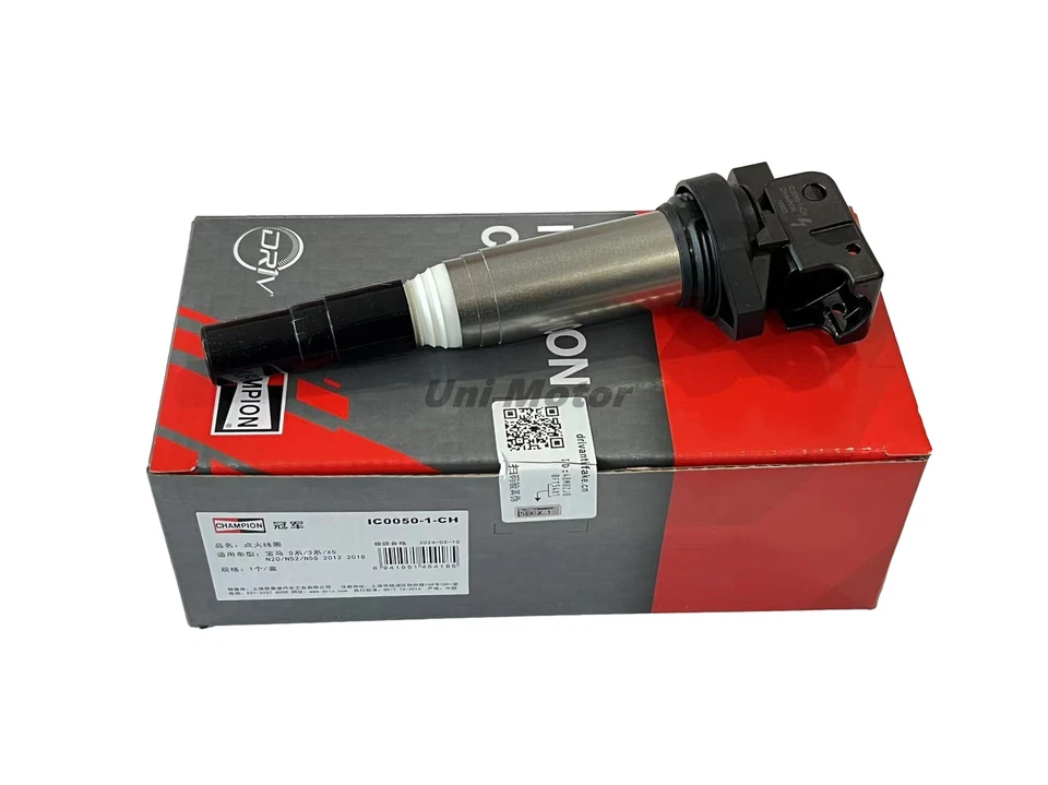 12137594937 OEM Champion 6 pcs Ignition Coil for BMW 128i 335i 328i 528i 535i X5 - Image 3 of 4