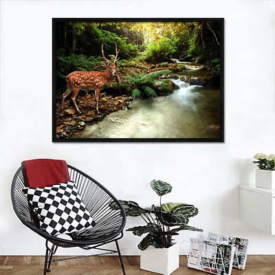 3D Kitz Trinkwasser 48 Gerahmt Poster Daheim Dekor Drucken Malerei Kunst AJ