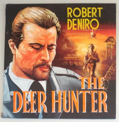THE DEER HUNTER - Original African Hand-Painted Movie Poster - Ghana - Picture 1 of 2