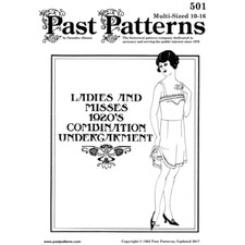 Past Patterns 0501 - 1920s Combination Underwear Sewing Pattern bust 33"-38"