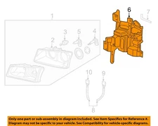 Chevrolet GM OEM Headlight Head Light Lamp-Support Bracket Right 15798922