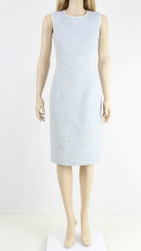Jupe Crayon Femme Papaya Bleu à Carreaux Taille 14 Tweed Doublée Travail