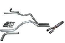 Chevy Gmc 1500 Truck 88-95 2.5 Dual Exhaust Kits With Glasspack Side Exit Chevy Gmc 1500 Truck 88-95 2.5 Dual Exhaust Kits With Glasspack Side Exit