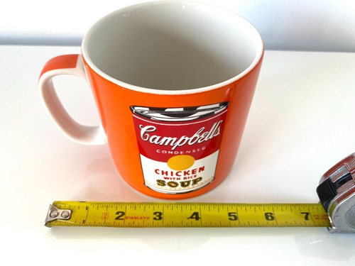 Andy Warhol Campbell’s Chicken Soup Mug - Pop Art Iconic Design - 4.5” Diameter - Picture 7 of 10