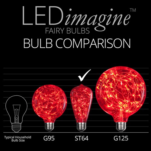 LED Fairy Light Bulb Multiple Color Home Patio Garden Globe Party Lamp Bulbs - Picture 49 of 108