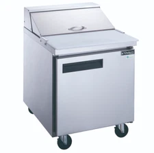 NEW 1 Door 29" Refrigerated Sandwich Salad Prep Table Dukers DSP29-8-S1 #2197
