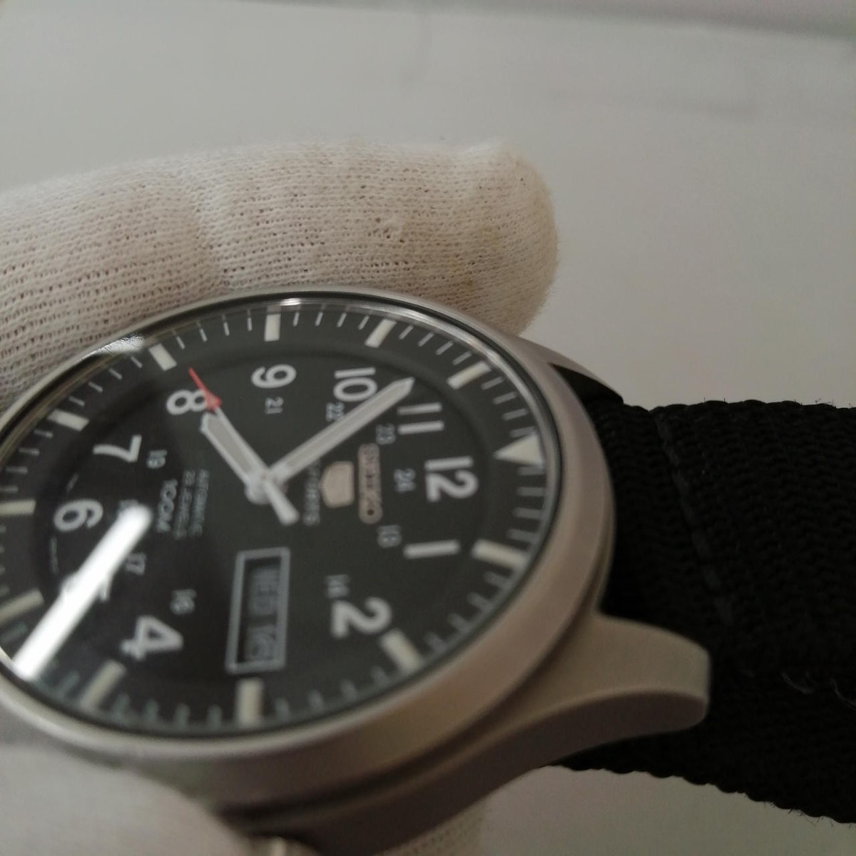 【美品】seiko 5 sports 7s36-03j0 Seiko Automatic 7S36-03J0 5 Sports 23Jewels 42mm Men's