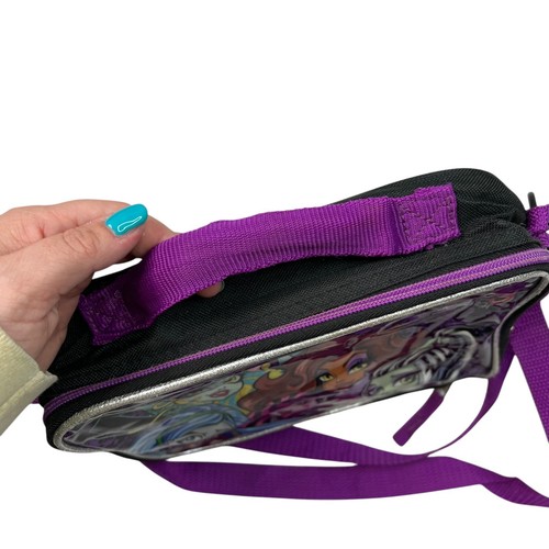 Monster High Ghoulicious 2015 Insulated Soft Lunch Box 9.5" Purple Black - Picture 7 of 10