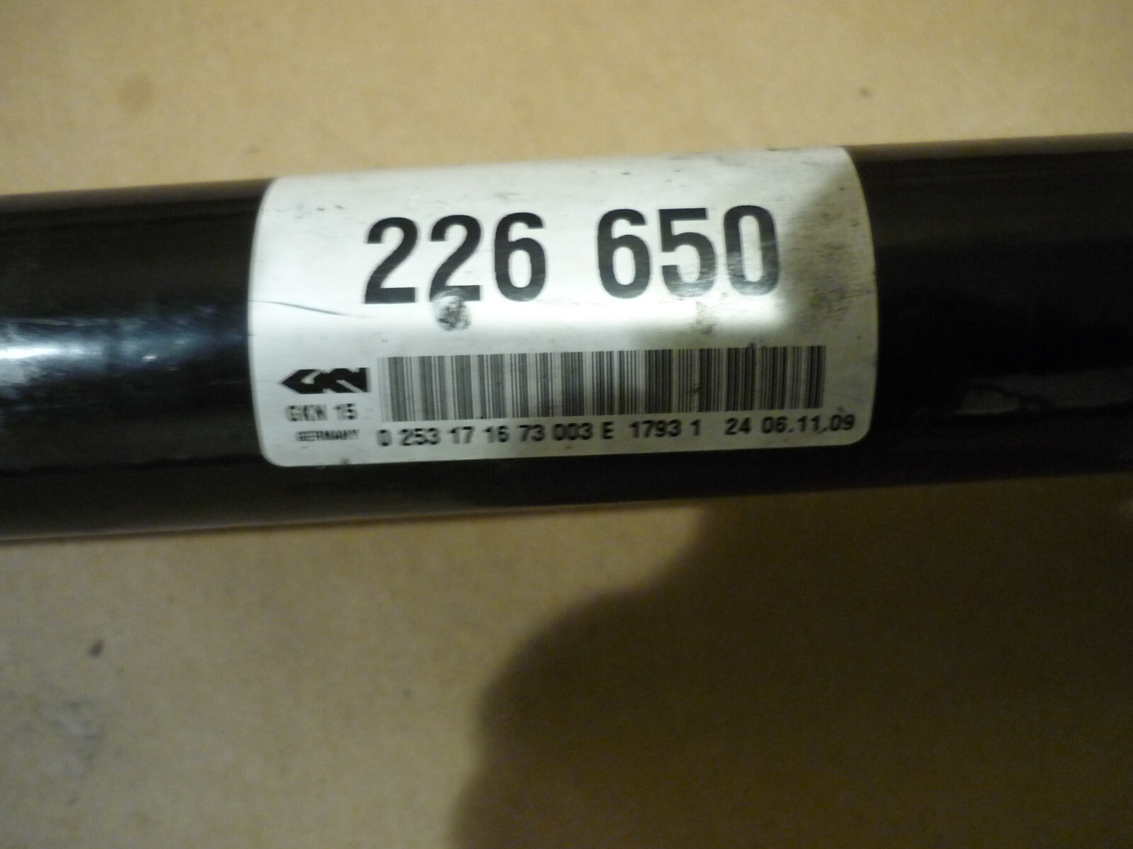 Ferrari California - Rear Axle Shaft - Part# 226650