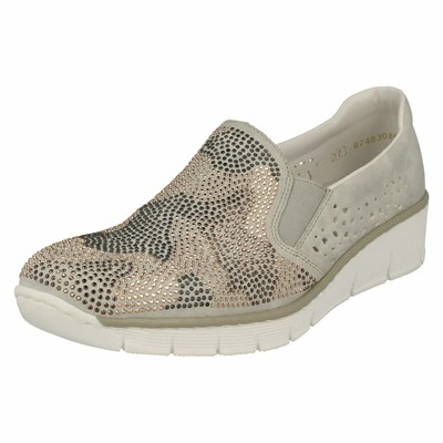 Ladies Rieker Smart Loafer Style Shoes 53732 | Fruugo US