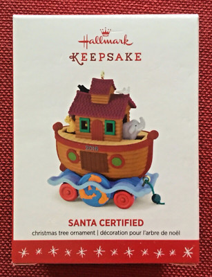2016 Hallmark Keepsake Ornament ~ ''Santa Certified'' ~ 4th in Series ~ NIB