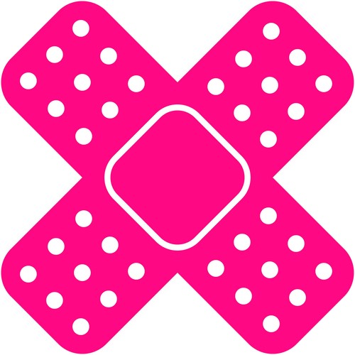 Bandage Cross 6" Vinyl Decal Car Window Sticker Bumper Euro JDM Bandaid - Picture 15 of 26