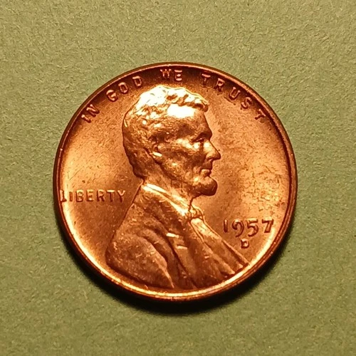 1957 D LINCOLN WHEAT CENT