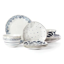 Lenox Blue Bay 12-Piece Dinnerware Set,Dinner Sets